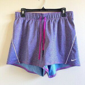 Nike‎ Pro Combat Dri Fit Womens Athletic Mesh Shorts Inner Brief Purple Size M